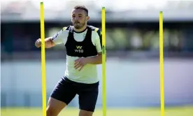  ??  ?? John McGinn injured his ankle in December but is raring to go as Aston Villa, 19th in the table, face a relegation battle. Photograph: Neville Williams/Aston Villa FC