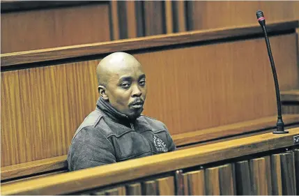  ?? / VELI NHLAPO ?? Zwelabantu Themba Ngubeni cut his girlfriend several times on her body, opening wounds that led to her death, a South Gauteng High Court judge pronounced before handing a guilty verdict .