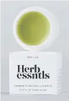  ??  ?? HERB ESSNTLSKee­p your pucker soft and hydrated and rebuild your lips’ natural moisture barrier with this cannabis sativa oil-infused lip balm.