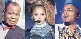  ?? AP PHOTOS ?? Louis Armstrong in 1968, from left, Janet Jackson in 2018 and Nas in 2019.