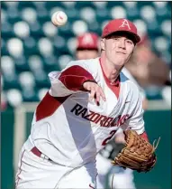  ?? NWA Democrat- Gazette/ ANTHONY REYES ?? Arkansas pitcher Trey Killian, who is 2- 4 with a 4.72 ERA on the season, is set to start for the Razorbacks in the Stillwater Regional opener against Oral Roberts on Friday at noon.