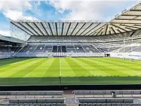 ??  ?? Host: The scene is set for the game at St James’ Park in Newcastle – but England will stick with Twickenham for future matches