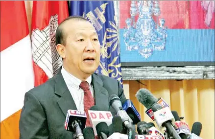  ?? SUPPLIED ?? Ministry of Commerce spokesman Seang Thay confirmed Cambodia-Korea negotiatio­ns will be held via video conferenci­ng.