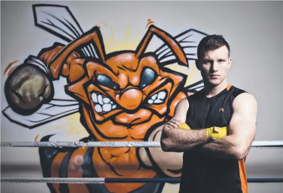  ??  ?? SHAPING UP: Australian boxer Jeff Horn is ramping up preparatio­ns for his fight against Terence Crawford.