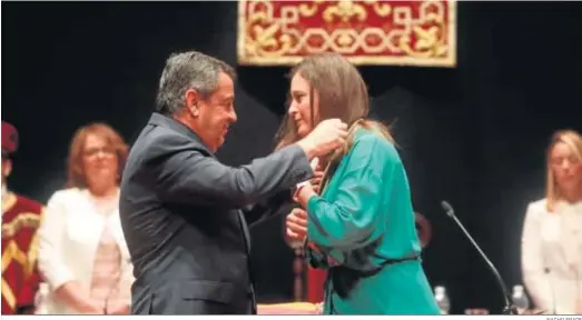  ?? NACHO FRADE ?? José Loaiza y Patricia Cavada, durante la ceremonia de investidur­a de 2019.