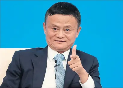  ?? LINTAO ZHANG GETTY IMAGES ?? Despite past speculatio­n, confirmati­on that Alibaba’s Jack Ma is a Community Party member took many by surprise.