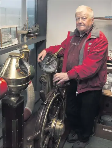  ??  ?? Captain Danny O’Neill in the Arklow Maritime museum.