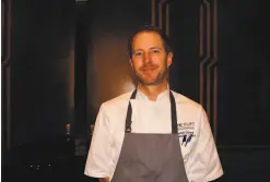  ??  ?? Chef Daniel Corey, formerly of Luce, is now leading the kitchen at the Redwood Room bar and will oversee the restaurant opening in April.