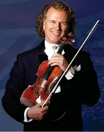  ??  ?? King of the Waltz: Violinist André Rieu