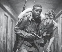  ?? PARAMOUNT PICTURES TNS ?? Jovan Adepo, left, stars as Boyce and Dominic Applewhite as Rosenfeld in the film “Overlord.”