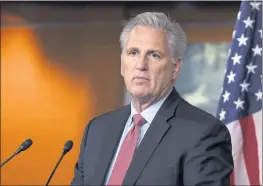  ?? ANNA MONEYMAKER — GETTY IMAGES ?? House Minority Leader Kevin McCarthy, pictured on July 22, warned telecom and social media companies not to comply with Jan. 6 committee records requests.