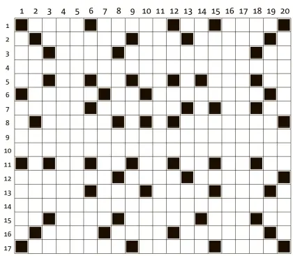  ??  ?? Deze puzzel is een combinatie van kruiswoord­raadsel, doorloper en cryptogram. De cryptische zinnen zijn vet gedrukt. Op de regels zonder zwarte vakjes moeten de woorden achter elkaar worden ingevuld net als bij een doorloper. Deze omschrijvi­ngen zijn...