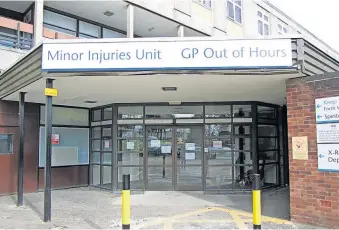  ?? ?? Open The Minor Injuries Unit at Stirling will not close over holiday period