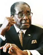  ??  ?? Robert Mugabe, Zimbabwe President