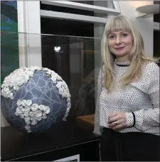  ??  ?? Bernadette Doolan and her globe.