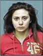  ?? MERCED COUNTY SHERIFF’S OFFICE ?? Obdulia Sanchez, 18, faces mulitple charges.