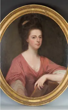  ?? ?? George Romney’s Portrait of Lady Laetitia Beauchamp-Proctor, oil on canvas, circa 1780