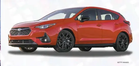  ?? PROVIDED ?? The Subaru Impreza is perenniall­y the most affordable all-wheel-drive option you can get.