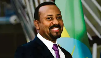  ?? Foto: Francisco Seco, dpa ?? Den Hessischen Friedenspr­eis 2019 hatte er bereits, jetzt ist Abiy Ahmed Friedensno­belpreistr­äger.