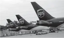  ?? ?? Carriers such as UPS project that they will have enough capacity for shipments after struggling under the holiday crush for the past two years.