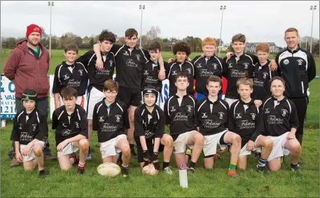  ??  ?? Coliste na Scelige, Cahercivee­n who played St Patricks, Castleisla­nd in the Munster Schools under 15 Rugby at Tralee Rugby Club recently