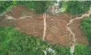  ?? Photograph: Adi Renaldi/The Guardian ?? Landslides caused by the earthquake continue to block main roads.