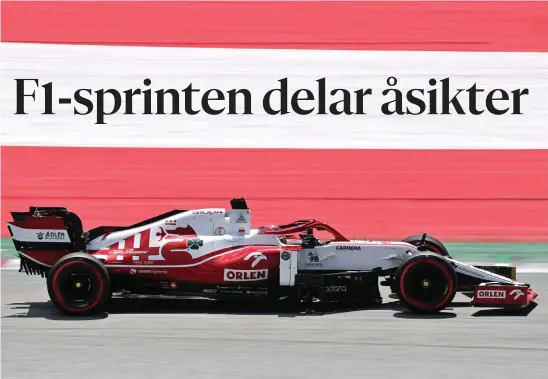  ?? FOTO: ANDREJ ISAKOVIC/LEHTIKUVA-AFP ?? ■ Hur ska det gå för Kimi Räikkönen i den nya sprinttävl­ingen?