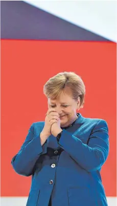  ?? FOTO: AFP ?? „Es war mir eine große Freude, und es war mir eine große Ehre“: Angela Merkel ist nicht mehr die Vorsitzend­e der CDU.