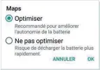  ??  ?? Quelques réglages suffisent à rendre l'applicatio­n Maps moins énergivore.