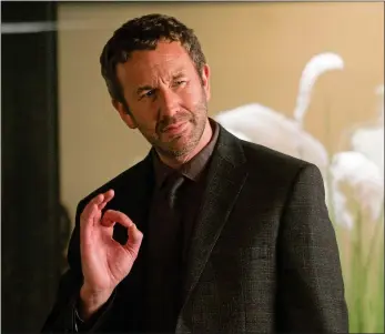  ??  ?? Grafting:
Chris O’Dowd as Miles Daly, gangster-turnedfilm company assistant, in this series loosely based on the Elmore Leonard novel