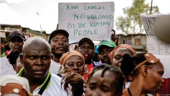  ?? Bild: Luis Tato/AFP ?? Im Commonweal­th-Mitgliedsl­and Kenia wurde König Charles III. im vergangene­n Oktober nicht von allen Menschen herzlich empfangen