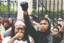  ?? DANIEL LEAL-OLIVAS/AFP/GETTY IMAGES ?? John Boyega gave a compelling speech during an anti-racism demonstrat­ion in London on June 3.