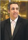  ?? AP FILE PHOTO ?? Michael Cohen, an attorney for Donald Trump, acknowledg­ed paying $130,000 just before Election Day to Stormy Daniels, a porn star who alleges she had a sexual encounter with Trump.