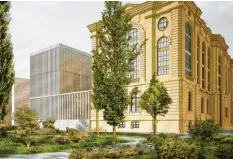  ?? ?? So soll der neue Anbau der Staats‰ und Stadtbibli­othek Augsburg aussehen. Der Ent‰ wurf stammt von Architekt Max Dudler.