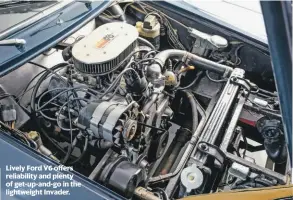  ??  ?? Lively Ford V6 offers reliabilit­y and plenty of get-up-and-go in the lightweigh­t Invader.