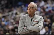  ?? CHRIS CARLSON — THE ASSOCIATED PRESS ?? Jim Boeheim's record in his 47 seasons with Syracuse, officially, was 1,015-441. That reflects 101 wins taken away by the NCAA for violations between the 2004-07and 2010-12 seasons.