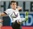  ?? Foto: dpa ?? Joshua Kimmich lenkte das Spiel der deutschen Mannschaft.