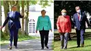  ??  ?? Sowohl Söder als auch Laschet setzen eher auf Kontinuitä­t zu Merkels Politik
