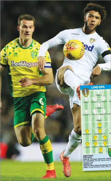  ??  ?? EFFORT: Leeds United’s Tyler Roberts gets a shot in on goal