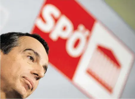  ?? BILD: SN/APA ?? Noch-Kanzler Christian Kern will die SPÖ wieder zur Nummer eins machen.