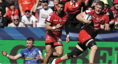  ?? ?? Le troisième ligne anglais de Toulouse, Jack Willis, a remis son équipe sur la bonne vague quand ça tanguait hier.