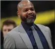  ?? DAVID ZALUBOWSKI — THE ASSOCIATED PRESS ?? J.B. Bickerstaf­f looks on during the Cavaliers’ game against the Nuggets in Denver on Jan. 11.