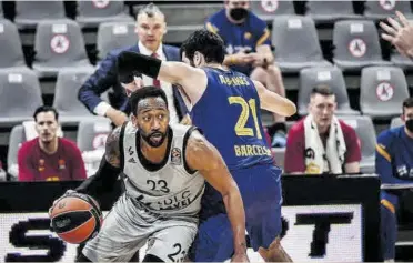  ?? // AFP ?? El Barça recibe a un ASVEL que llega en plena forma tras sus seis triunfos consecutiv­os