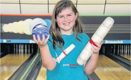  ?? Contribute­d ?? Tatum Lohnes recently competed at an Internatio­nal Candlepin Bowling Associatio­n-sponsored event in New Hampshire.