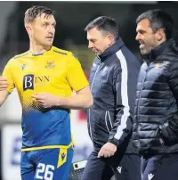  ??  ?? Hampden-bound Liam Craig and boss Callum Davidson