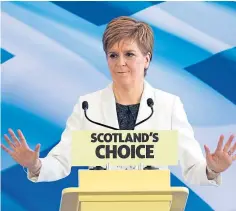  ?? ?? The first minister is set to outline plans for a referendum.