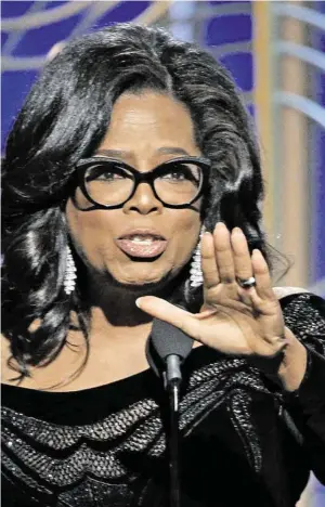  ?? BILD: SN/NBC ?? Oprah Winfrey wurde für ihr Lebenswerk geehrt.