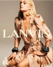  ??  ?? Paris is the new face of French heritage brand Lanvin