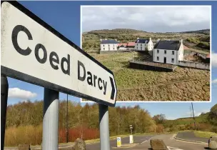  ?? Pictures: Gayle Marsh/jon Lawrence ?? Three hundred houses have been built on the 1,000-acre Coed Darcy site so far, but no-one lives in these.