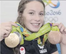  ?? THE CANADIAN PRESS ?? Finding talented young athletes like Penny Oleksiak, who won four Olympic medals in 2016 at the age of 16, requires a comprehens­ive strategy that weighs the importance of both nature and nurture.